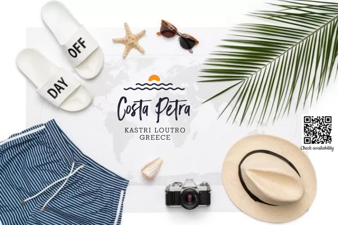 Costa Petra - Luxury Seaside Cottage With Garden - Vacation House For Families In Greece Néa Meságkala Dış mekan fotoğraf